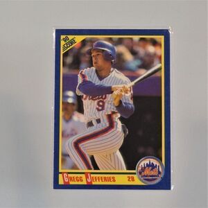 1990 Score Greg Jefferies New York Mets Baseball Card #468